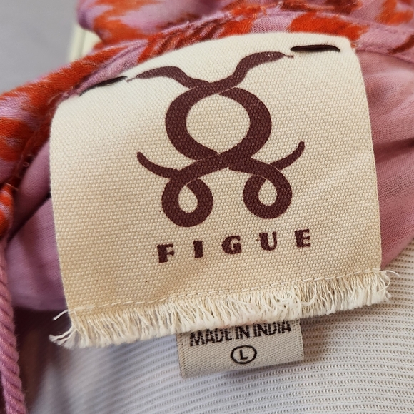 Figue Tahlia Dress Toledo Ikat Pink, Large FIGUE3044117C50116 - Picture 4 of 12